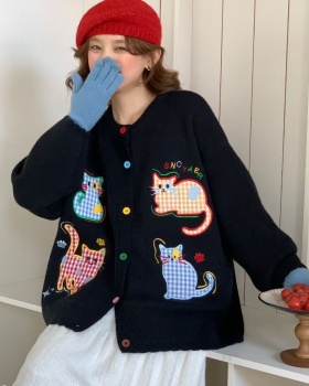 Autumn and winter lazy cardigan Korean style coat