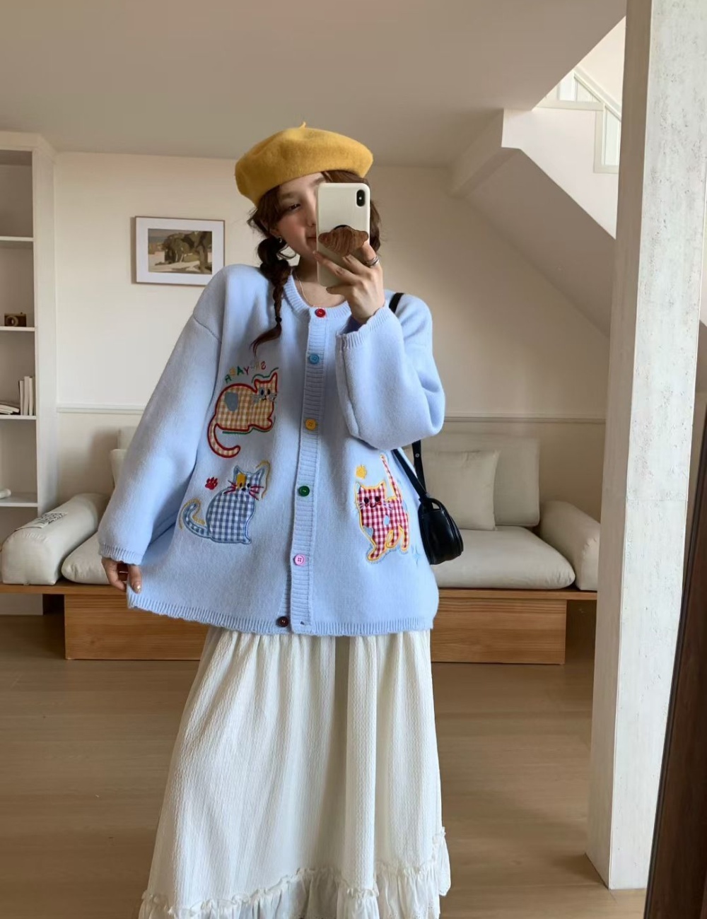 Autumn and winter lazy cardigan Korean style coat