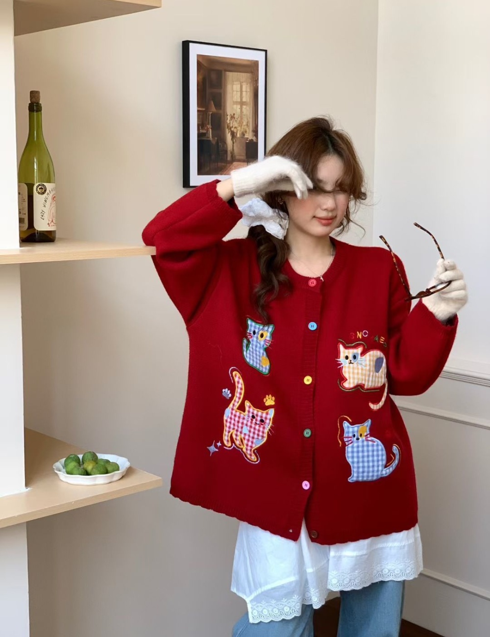 Autumn and winter lazy cardigan Korean style coat