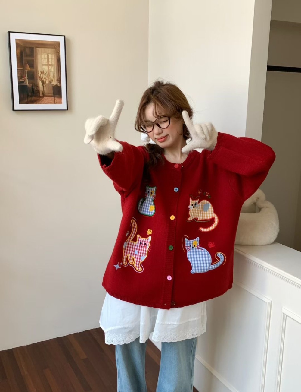 Autumn and winter lazy cardigan Korean style coat