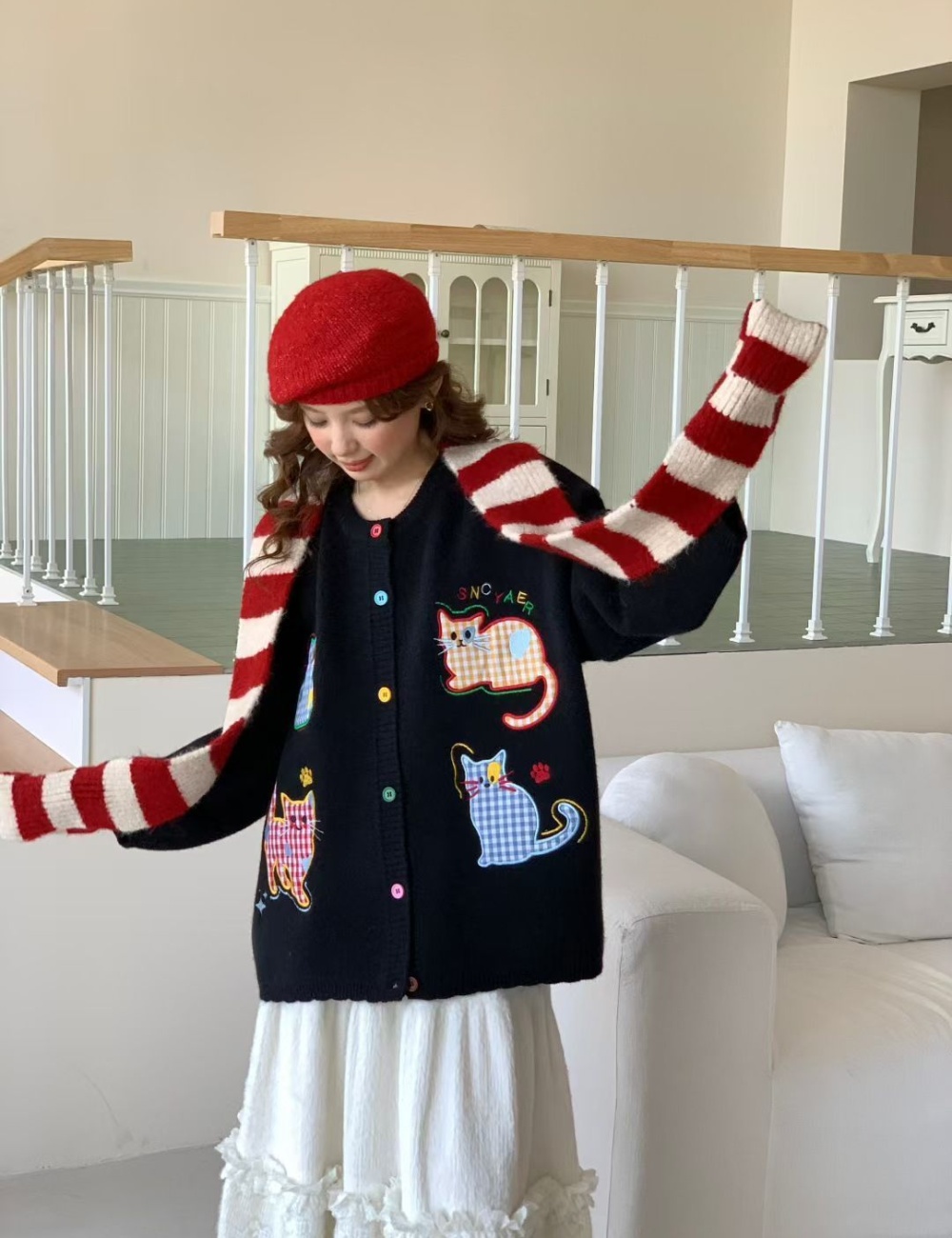 Autumn and winter lazy cardigan Korean style coat