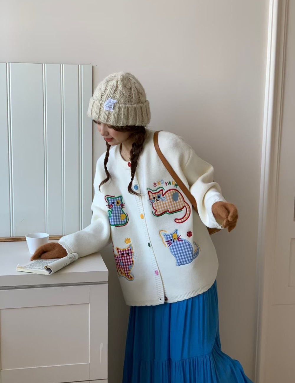 Autumn and winter lazy cardigan Korean style coat