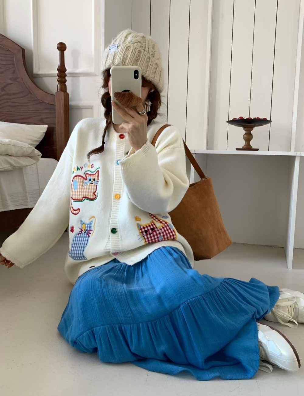 Autumn and winter lazy cardigan Korean style coat