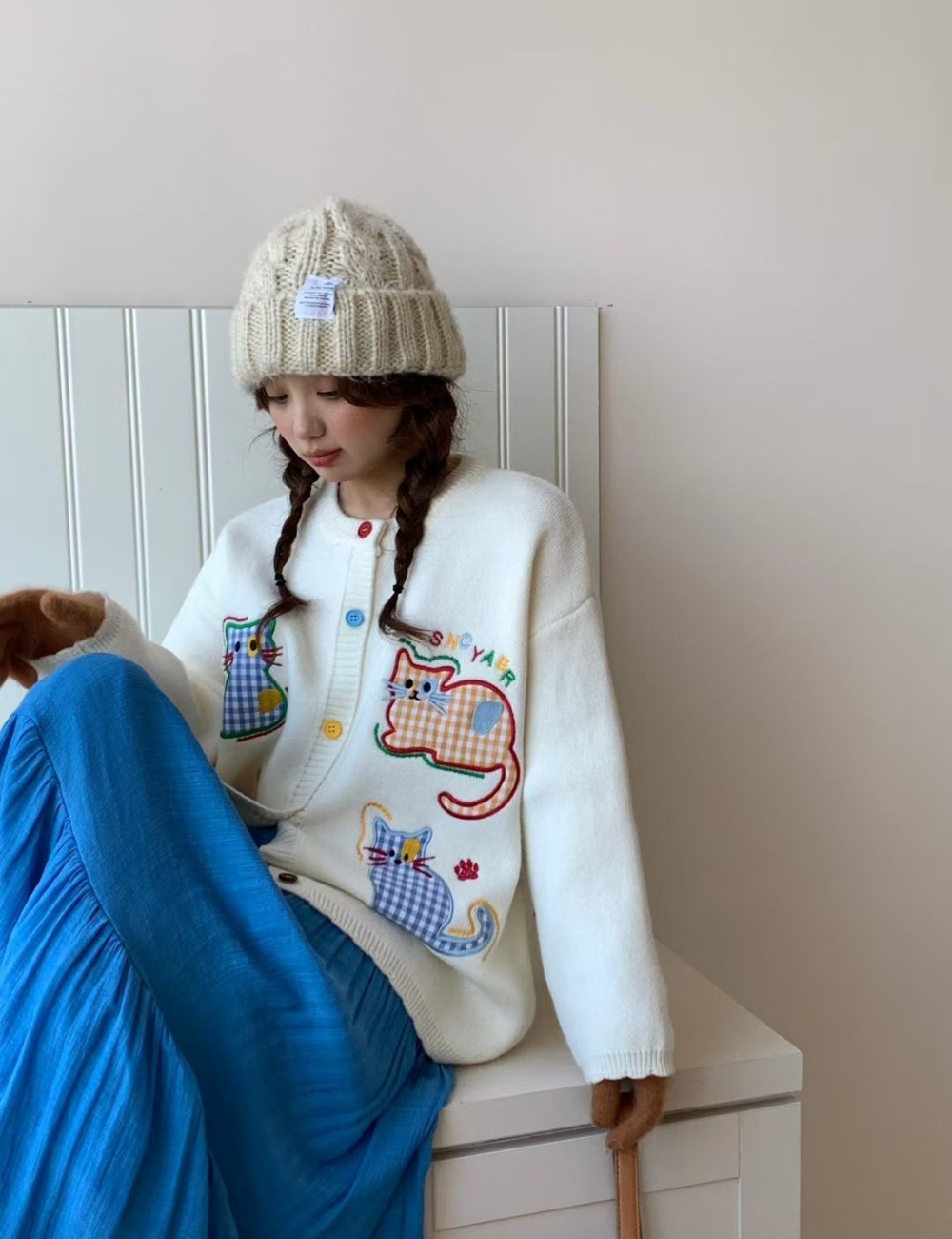 Autumn and winter lazy cardigan Korean style coat