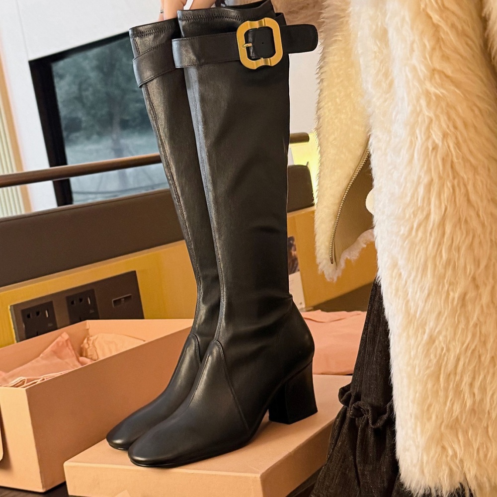 Winter boots thick crust thigh boots for women
