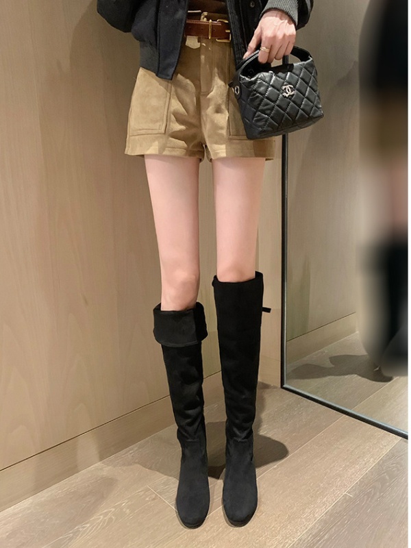 Winter thigh boots soft soles boots for women