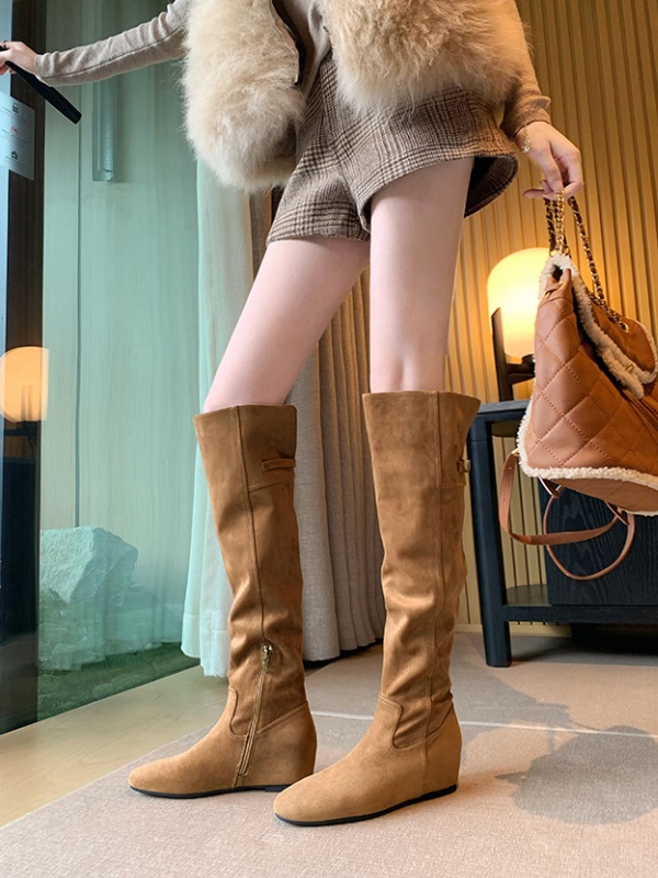 Winter thigh boots soft soles boots for women