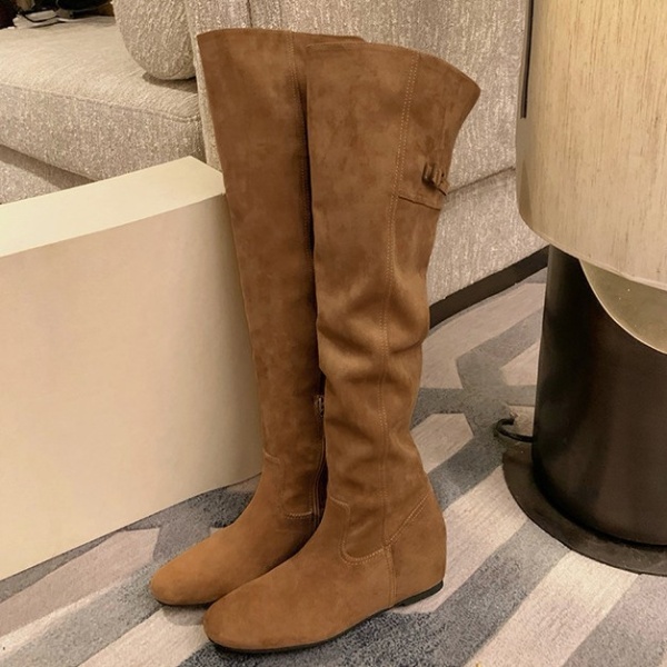 Winter thigh boots soft soles boots for women