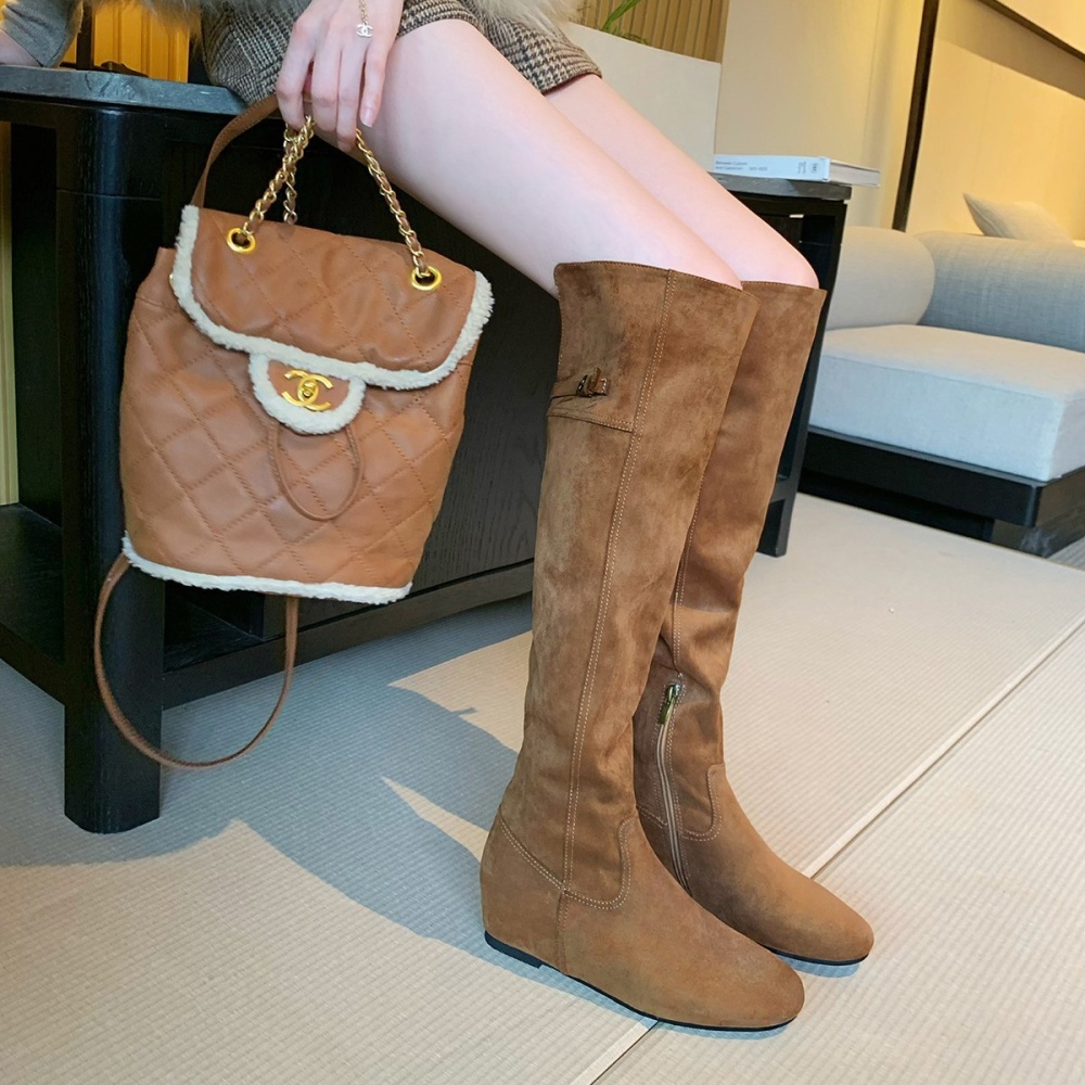 Winter thigh boots soft soles boots for women