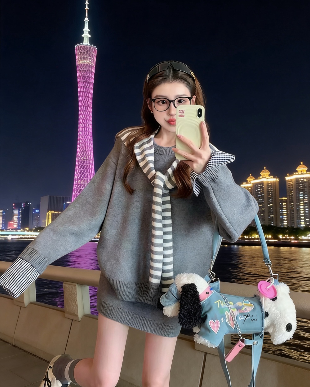 Casual Korean style dress spring long sleeve hoodie