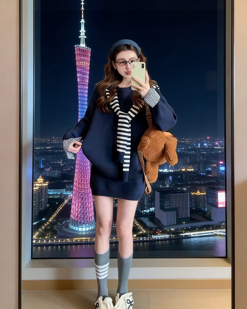 Casual Korean style dress spring long sleeve hoodie