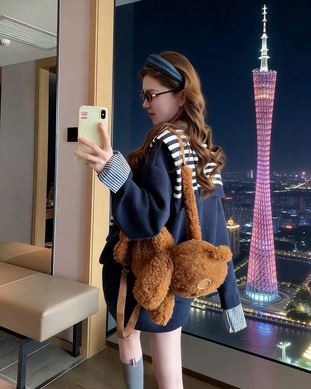 Casual Korean style dress spring long sleeve hoodie