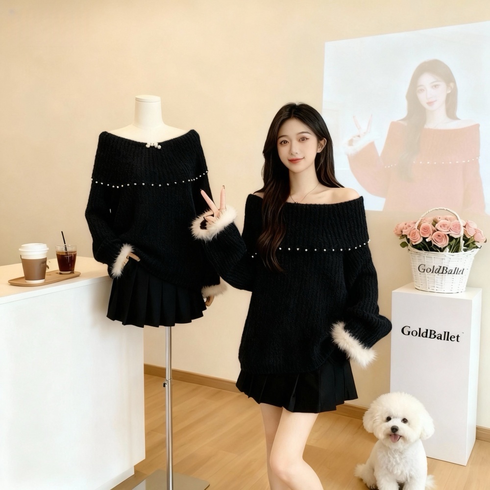 Slim autumn and winter hair ring loose with hair