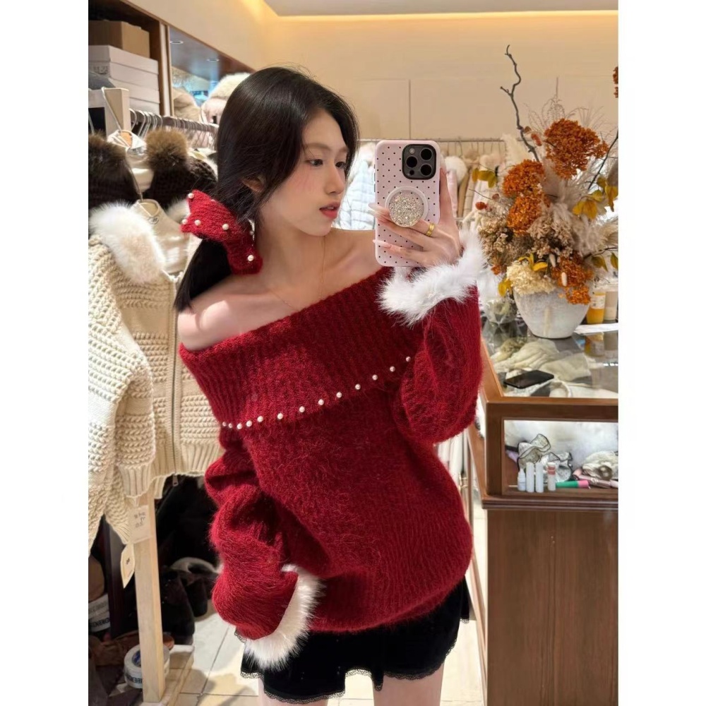 Slim autumn and winter hair ring loose with hair