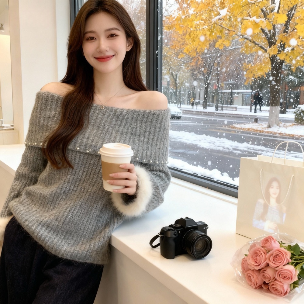 Slim autumn and winter hair ring loose with hair