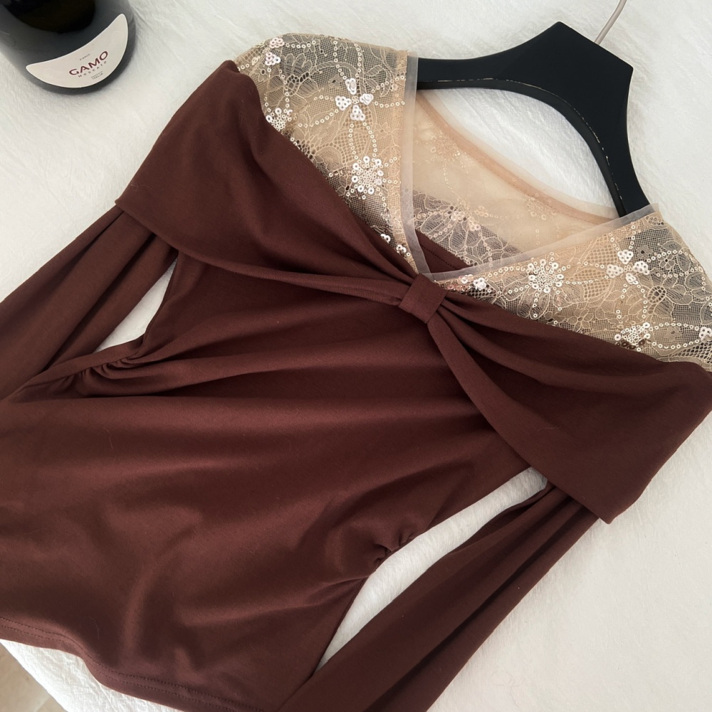 Strapless tops short bottoming shirt for women