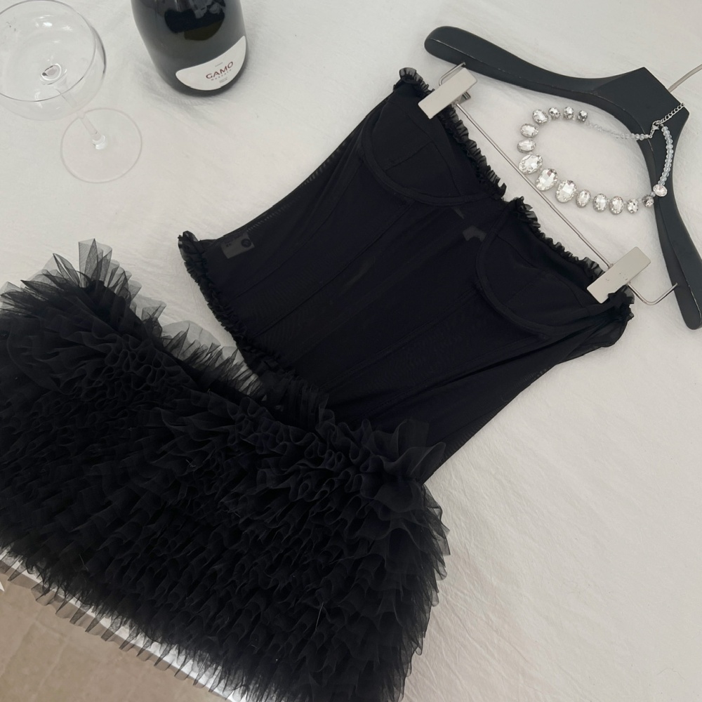 Perspective tops spicegirl vest 2pcs set for women