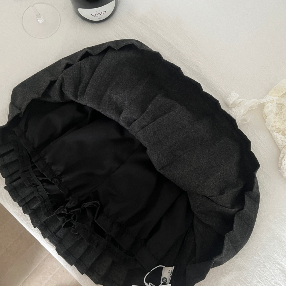 Enticement tops autumn and winter short skirt 3pcs set