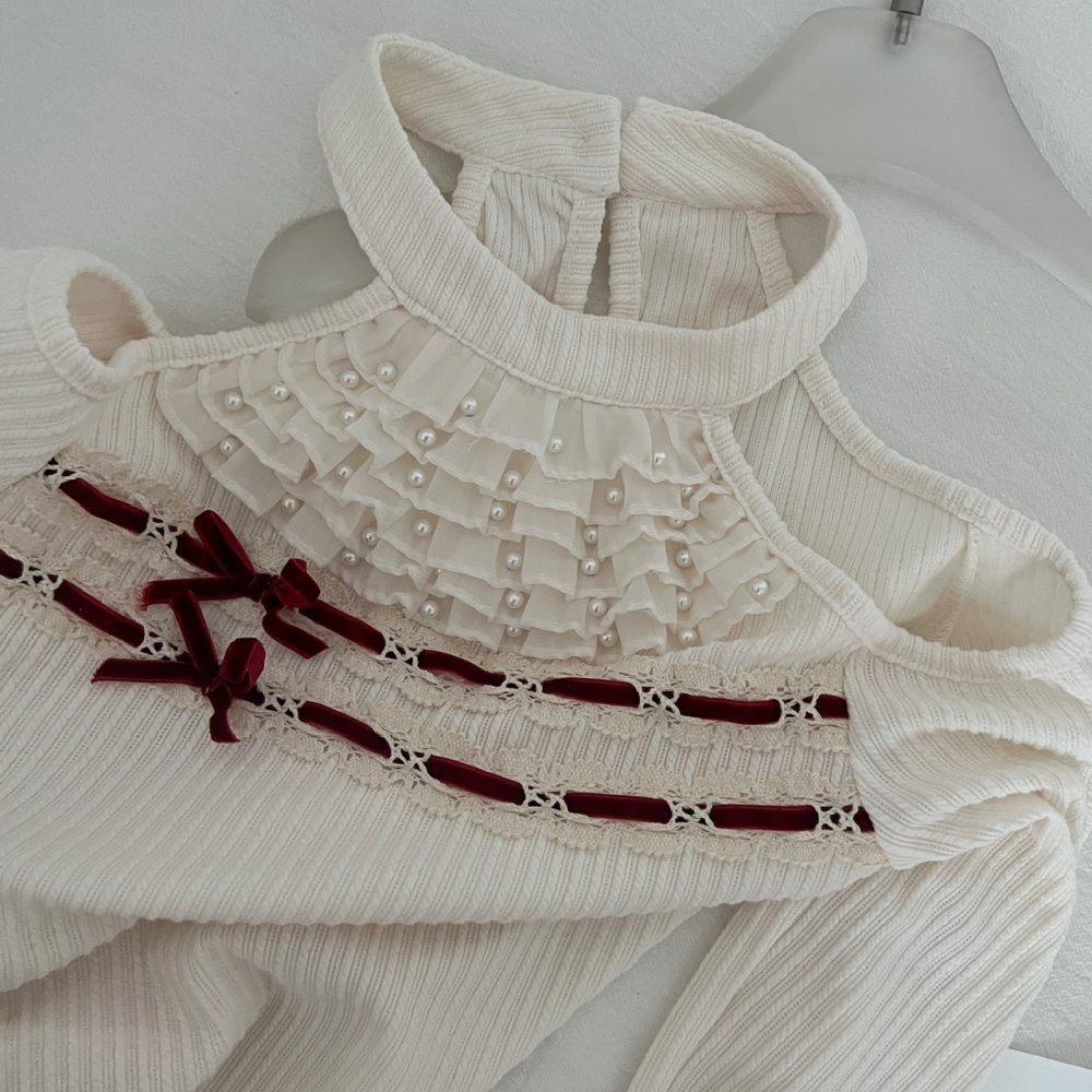 Autumn and winter niche short skirt enticement tops 2pcs set