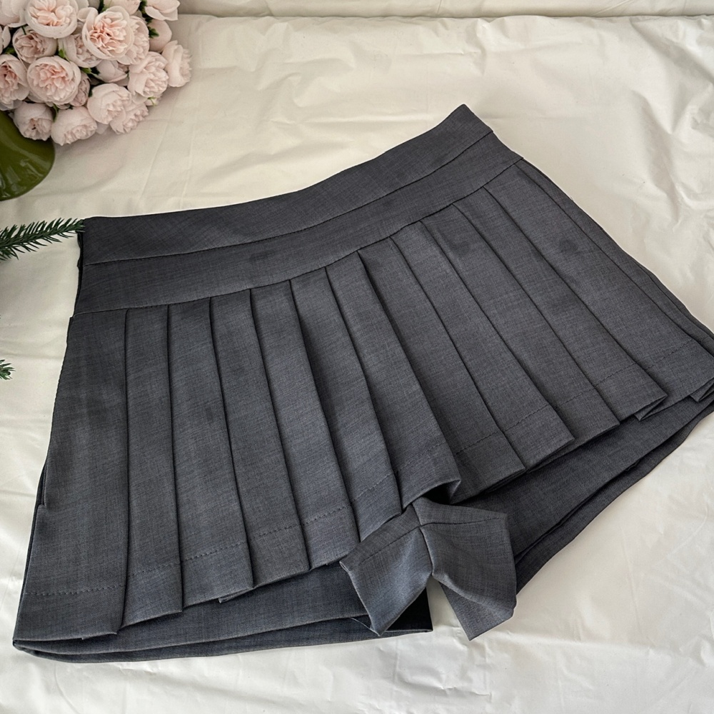 Long sleeve college style tops lapel sweater a set for women