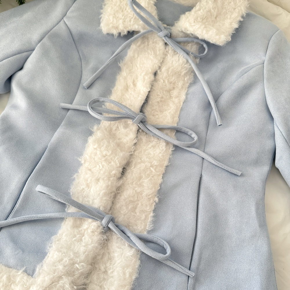 Niche short skirt woolen jacket a set