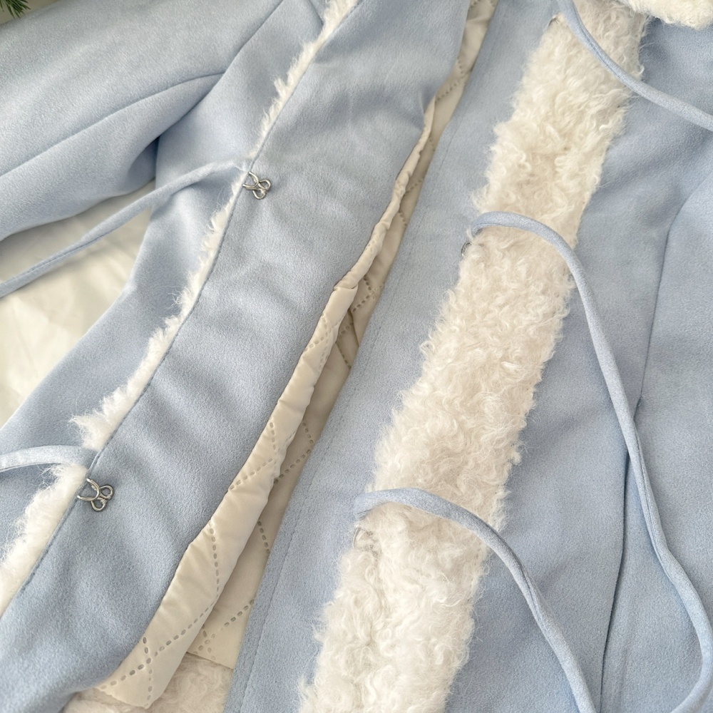 Niche short skirt woolen jacket a set