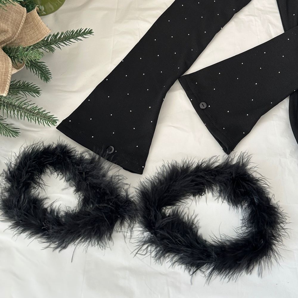 Winter slim long dress gauze knitted dress