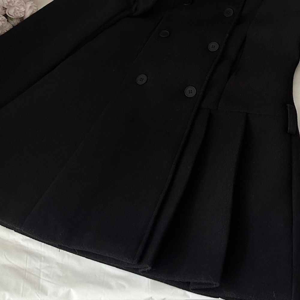 Winter woolen coat London style overcoat for women