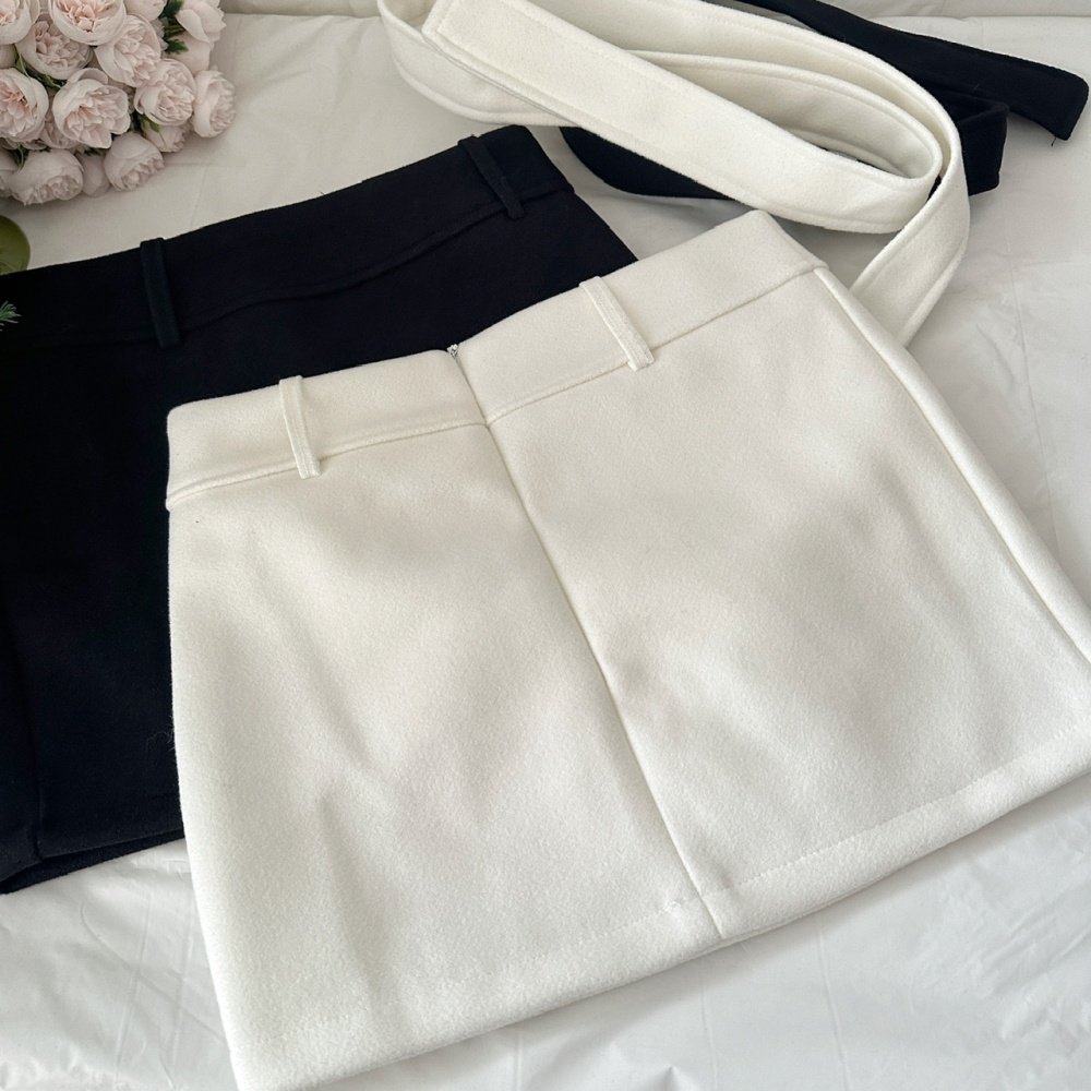 Slim long tops London style short skirt 2pcs set