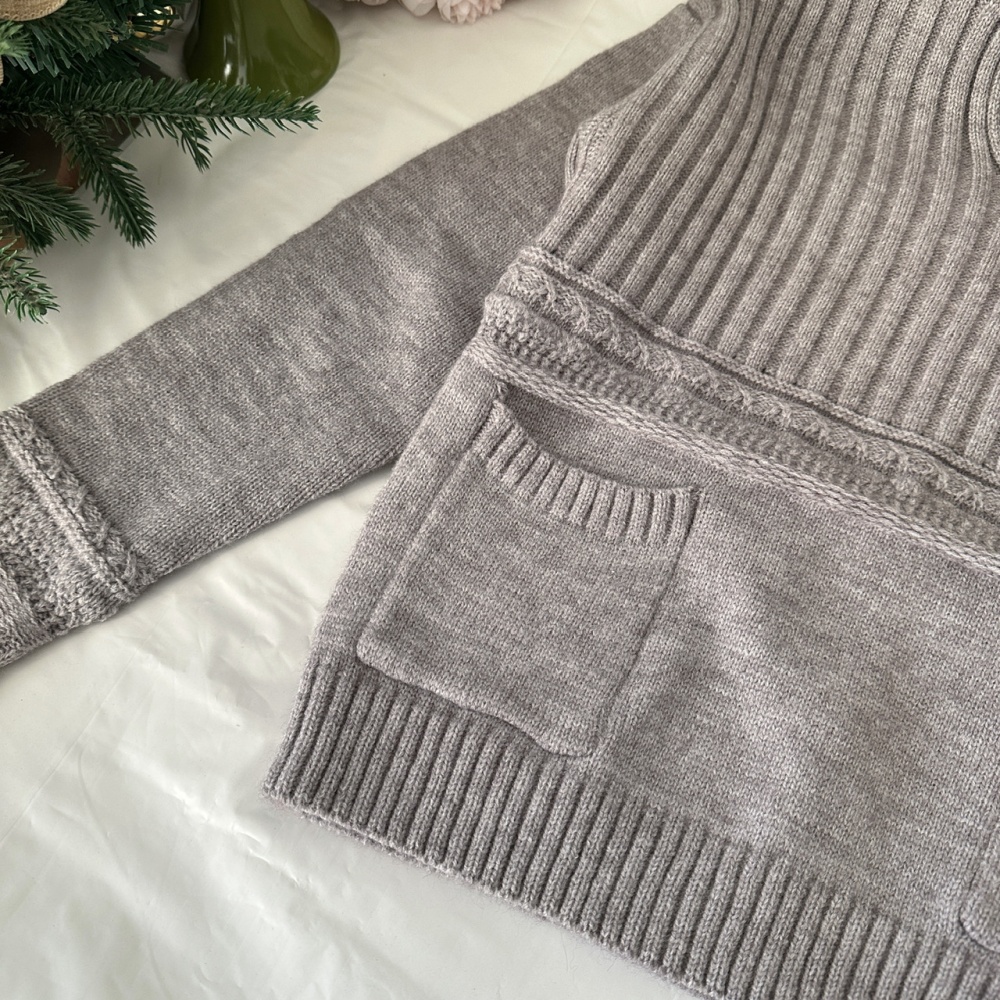 Knitted colors tops wool short skirt a set for women