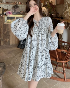 All-match A-line Korean style dress for women