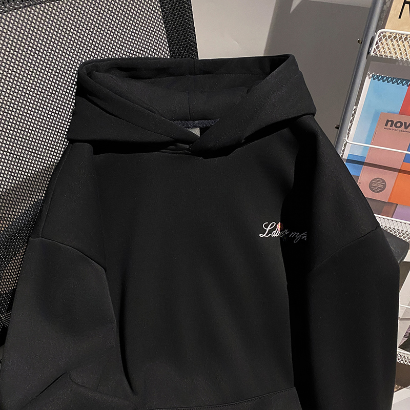 Korean style plus velvet tops large yard hoodie for women