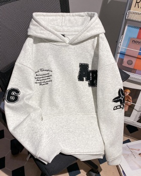 Autumn and winter long tops loose hoodie for men