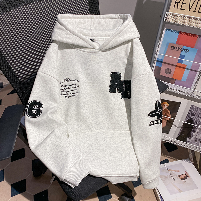 Autumn and winter long tops loose hoodie for men