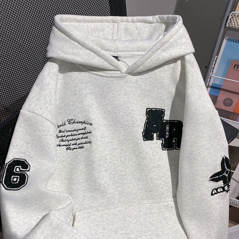 Autumn and winter long tops loose hoodie for men