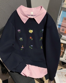 Loose autumn and winter tops thermal hoodie for women