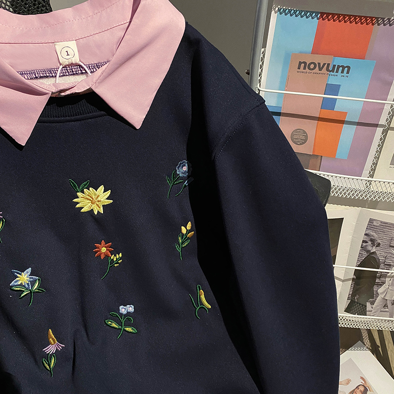 Loose autumn and winter tops thermal hoodie for women