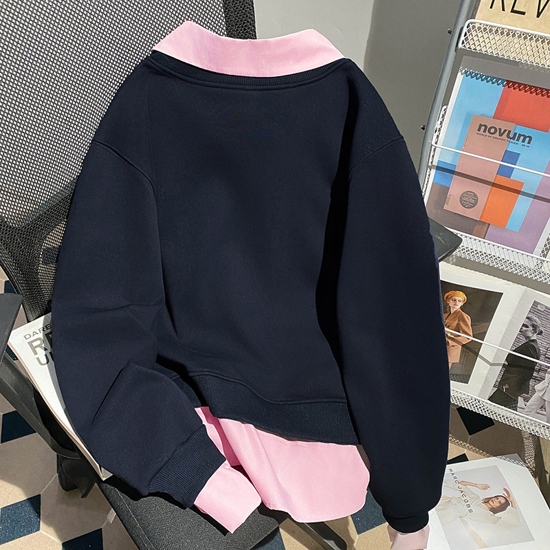 Loose autumn and winter tops thermal hoodie for women