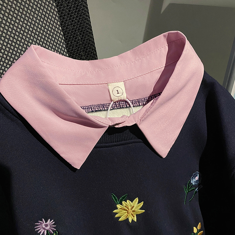 Loose autumn and winter tops thermal hoodie for women