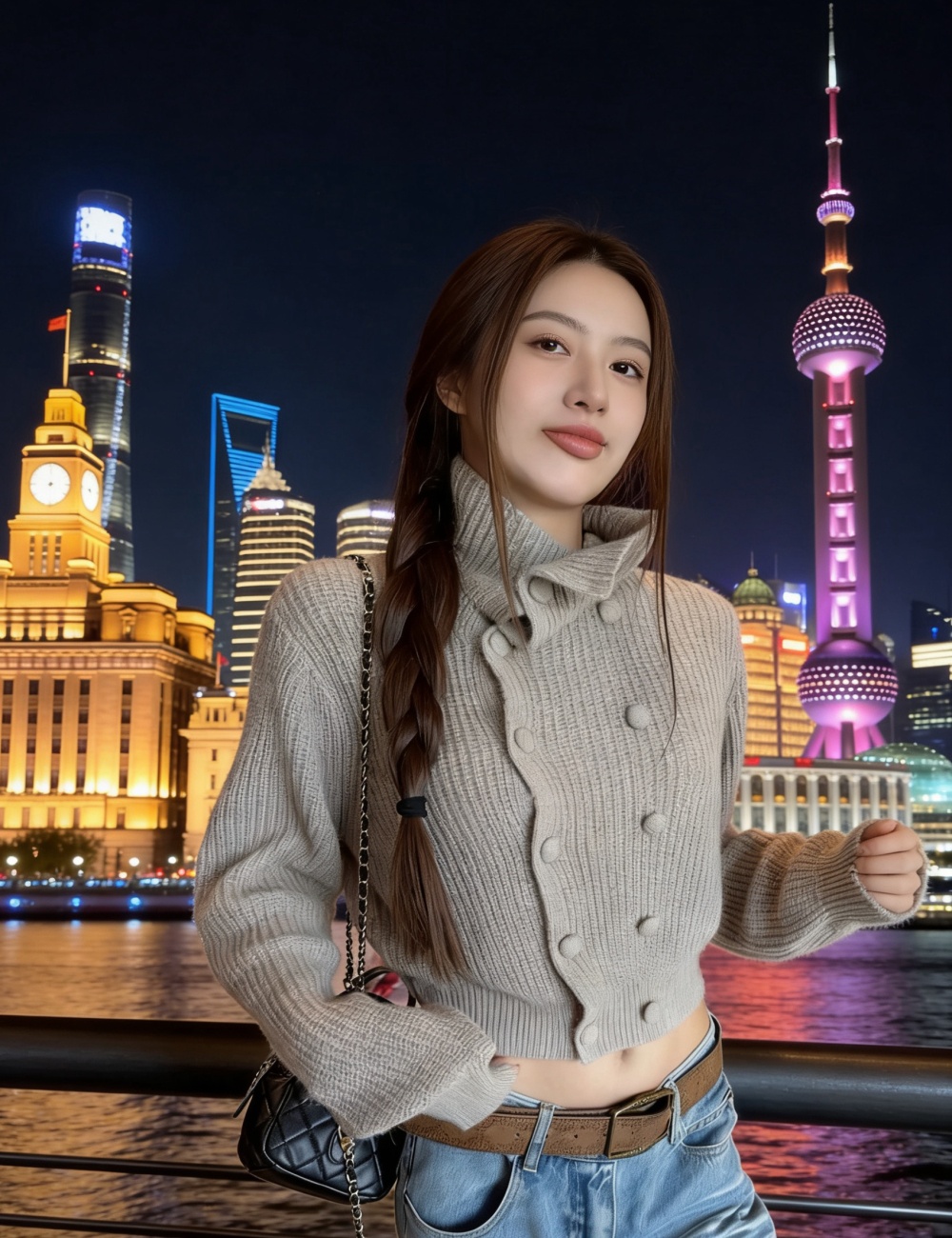 Korean style unique tops autumn fashion sweater