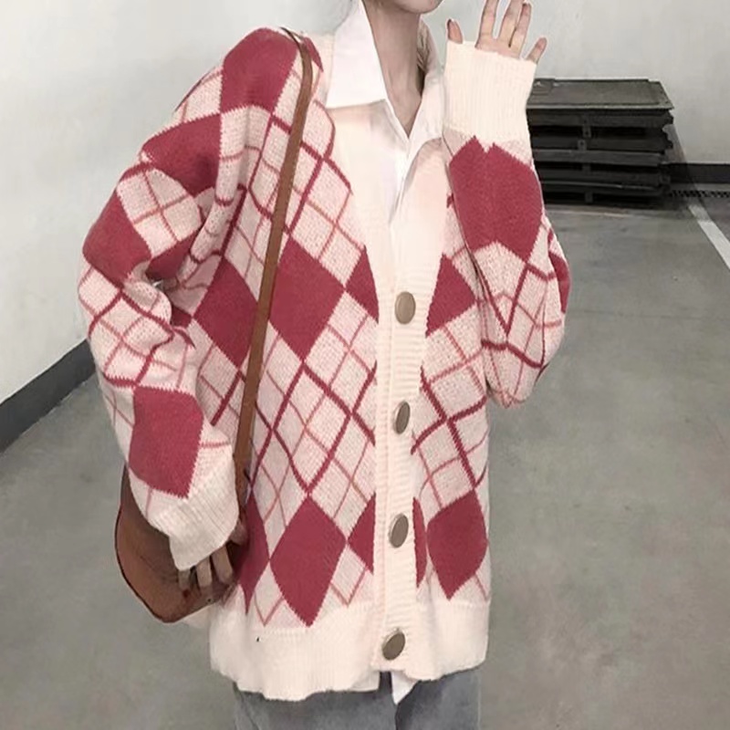 Slim Korean style cardigan double zip simple tops