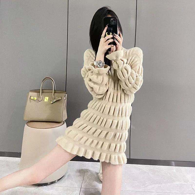 Autumn dress autumn and winter sweater dress