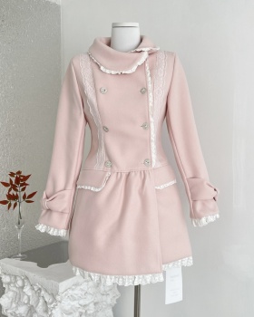Sweet seaside woolen coat winter thick coat