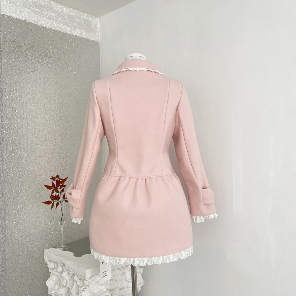 Sweet seaside woolen coat winter thick coat