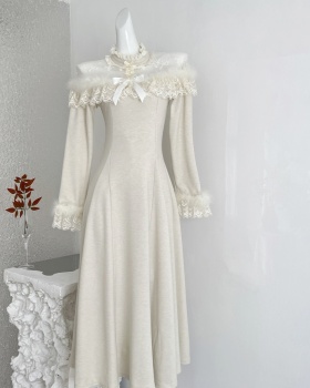 Autumn and winter tender long sleeve slim temperament dress