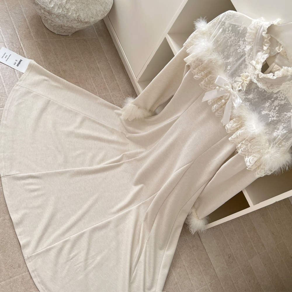 Autumn and winter tender long sleeve slim temperament dress