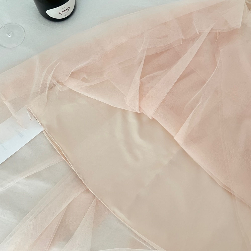 Temperament autumn long gauze sling dress for women