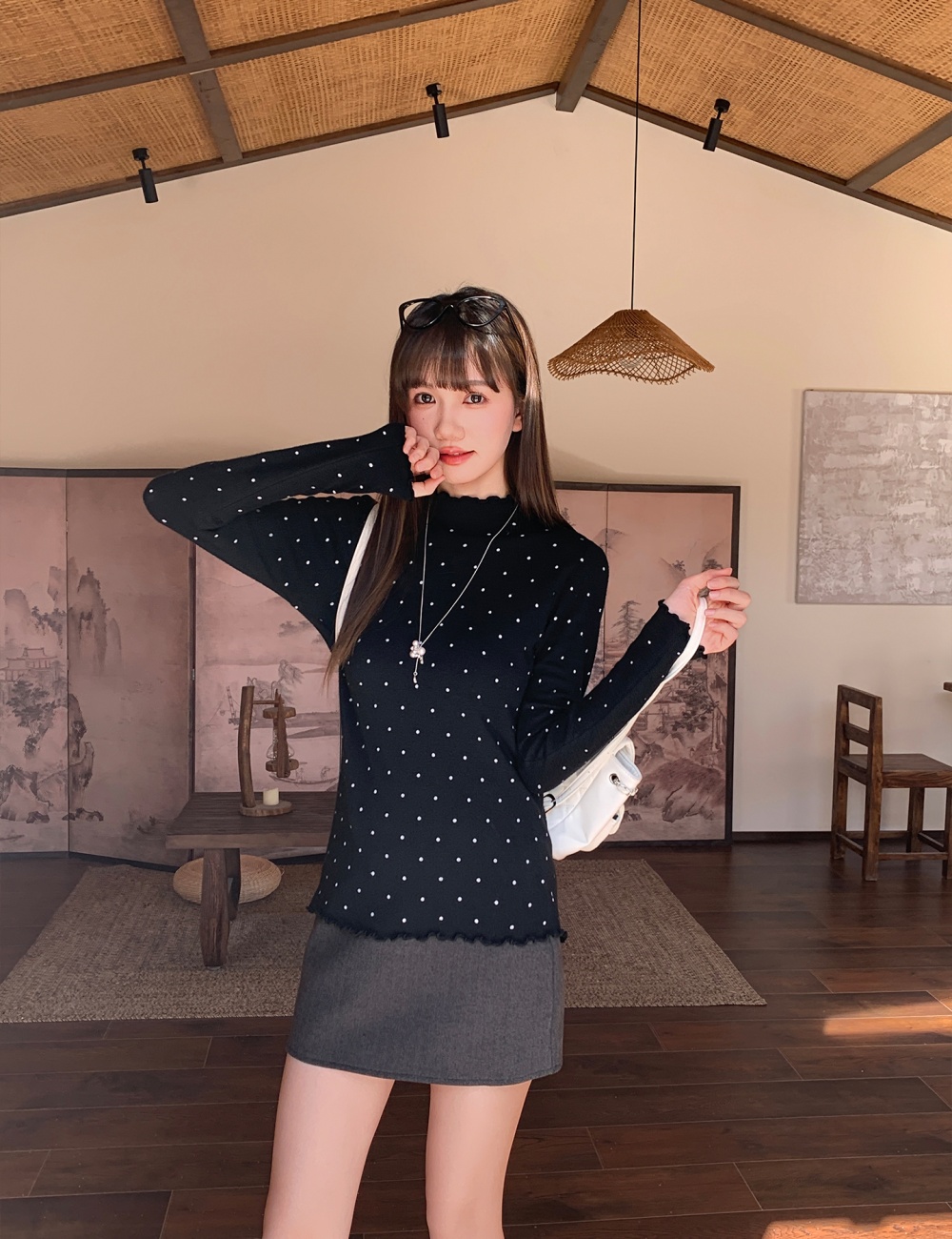 Autumn and winter sweater Korean style tops for women