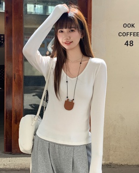 Long sleeve bottoming shirt T-shirt for women