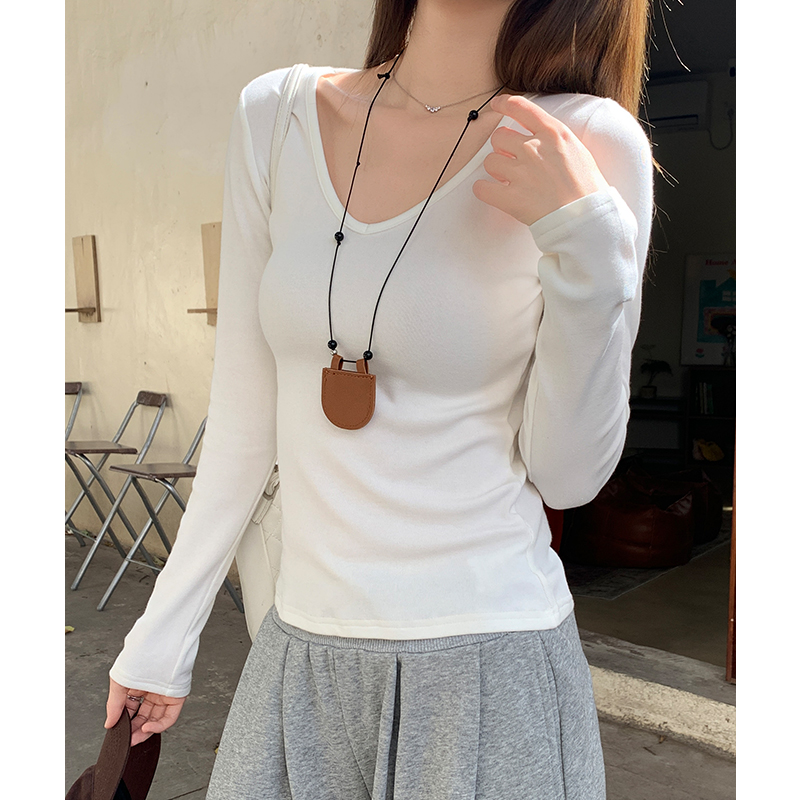 Long sleeve bottoming shirt T-shirt for women